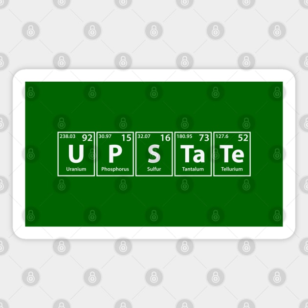 Upstate (U-P-S-Ta-Te) Periodic Elements Spelling Magnet by cerebrands